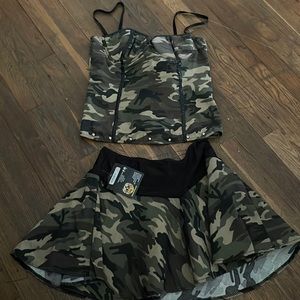 Camo Top and Skirt Halloween Costume